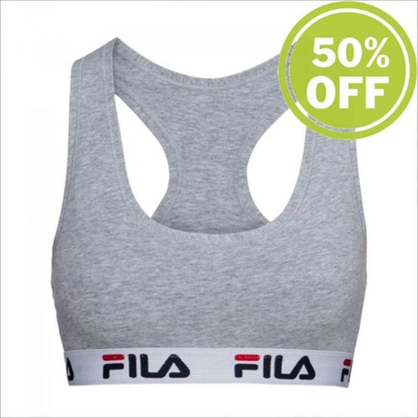 Bralettes Fila Mujer Gris - 1 Pack Unlined - España 410392LFK